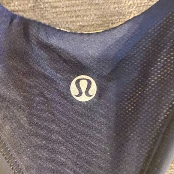 *NOT FOR SALE/SOLD* Lululemon Racerback Tank (Yellow/Navy) Size 4 - Picture 3 of 3